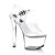 Pleaser SKY-308 - Klar/Weiß 38 (US 8)