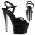 Pleaser SKY-309CRS - Schwarz/Silber