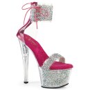 Pleaser SKY-327RSI - Silber / Hot Pink 35 (US 5)