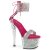Pleaser SKY-327RSI - Silber / Hot Pink 35 (US 5)