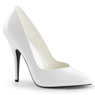 Pleaser SEDUCE-420V - Patent White 40 (US 10)