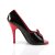 Pleaser SEDUCE-216 - Patent Black/Red 42.5 (US 12)