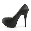 Pleaser Pink Label TEEZE-06W - PU Black  42.5 (US 12)