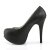 Pleaser Pink Label TEEZE-06W - PU Black  42.5 (US 12)