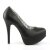 Pleaser Pink Label TEEZE-06W - PU Black  42.5 (US 12)