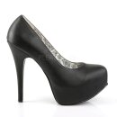 Pleaser Pink Label TEEZE-06W - PU Schwarz  47 (US 16)