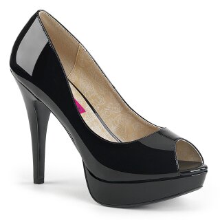 Pleaser Pink Label CHLOE-01 -  Patent Black 41.5 (US 11)
