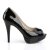Pleaser Pink Label CHLOE-01 -  Patent Black 41.5 (US 11)