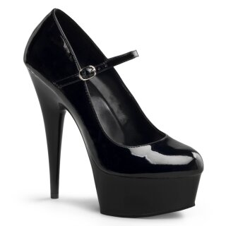 Pleaser DELIGHT-687 - Schwarz 44 (US 13)