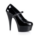 Pleaser DELIGHT-687 - Schwarz 44 (US 13)
