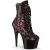 Pleaser ADORE-1020SQ - Schwarz/Rot