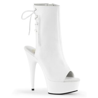 Pleaser DELIGHT-1018 - PU White 41.5 (US 11)