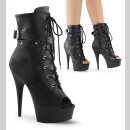 Pleaser DELIGHT-1033 - PU Schwarz