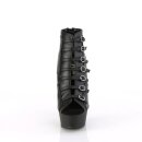 Pleaser DELIGHT-600-11 - PU Black 36 (US 6)