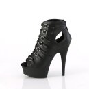 Pleaser DELIGHT-600-11 - PU Black 36 (US 6)