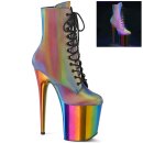 Pleaser FLAMINGO-1020RC-REFL - Regenbogen