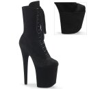 Pleaser FLAMINGO-1045VEL - Samt Schwarz