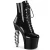 Pleaser IRONGRIP-1020 - Lack Silber/Schwarz
