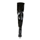 Pleaser COURTLY-3012 - Patent Black 45 (US 14)