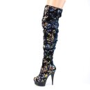 Pleaser DELIGHT-3004 - Blue Iridescent 38 (US 8)