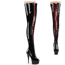 Pleaser DELIGHT-3027 - Patent Black 42.5 (US 12)