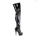 Pleaser DELIGHT-3027 - Patent Black 42.5 (US 12)