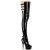 Pleaser DELIGHT-3055 - Patent/Black 36 (US 6)