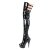 Pleaser DELIGHT-3055 - Patent/Black 36 (US 6)