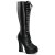 Pleaser ELECTRA-2020 - PU  Black 38 (US 8)