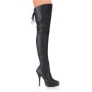 Devious INDULGE-3011 - Leather Black 41.5 (US 11)