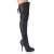 Devious INDULGE-3011 - Leather Black 41.5 (US 11)