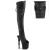Pleaser RAPTURE-3019 - Lederimitat Schwarz