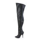Pleaser Pink Label SEDUCE-3000WC  - PU Black 38 (US 8)