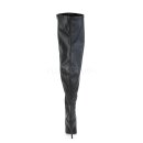 Pleaser Pink Label SEDUCE-3000WC  - PU Black 38 (US 8)