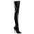 Pleaser SEDUCE-3010 - Lack Schwarz 38 (US 8)