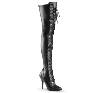 Pleaser SEDUCE-3024 - PU Schwarz 39 (US 9)