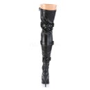 Pleaser SEDUCE-3028 - PU Schwarz 36 (US 6)