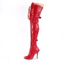 Pleaser SEDUCE-3028 - Patent Red 41.5 (US 11)
