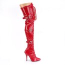 Pleaser SEDUCE-3028 - Patent Red 39 (US 9)