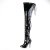 Pleaser SEDUCE-4000SLT - Patent Black 40 (US 10)