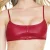 Coquette Matte Wetlook Bralette - Merlot