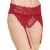 Coquette Straps Panty Ouvert - Merlot