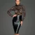 Noir Handmade Power Wetlook Spitzen Kleid F228