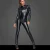 Noir Handmade Langarm Power Wet Look Catsuit F230