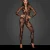 Noir Handmade Langarm Tüll Catsuit F237