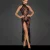 Noir Handmade Langes Mesh Kleid F239 - Schwarz