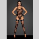 Noir Handmade Mesh Thong Body F242 - Black