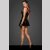 Noir Handmade Minikleid mit Rüschen F248 - Schwarz