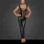 Noir Handmade Ärmelloser Power Wet Look Catsuit F256