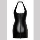 Noir Handmade Power Wetlook Neckholder Minikleid F291